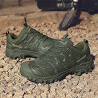 Men’s Lightweight Hiking/Work Shoes — Multi-Terrain Slip-Resistant, Breathable Quick-Dry Mesh, Shock-Absorbing Arch Support, Wide Protective Toe & Ankle Support