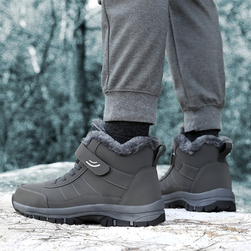 Men’s Waterproof Winter Boots | Warm Lining, Non-Slip Sole, Wide Fit