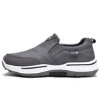 Men’s Slip-On Walking Shoes – Lightweight Cushioned Sole, Waterproof Mesh, Wide Toe Box, Arch Support & Non-Slip Traction