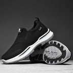 Men’s Slip-On Walking Shoes – Lightweight Cushioned Sole, Waterproof Mesh, Wide Toe Box, Arch Support & Non-Slip Traction