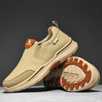 Men’s Slip-On Walking Shoes – Lightweight Cushioned Sole, Waterproof Mesh, Wide Toe Box, Arch Support & Non-Slip Traction