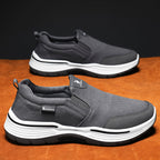 Men’s Slip-On Walking Shoes – Lightweight Cushioned Sole, Waterproof Mesh, Wide Toe Box, Arch Support & Non-Slip Traction