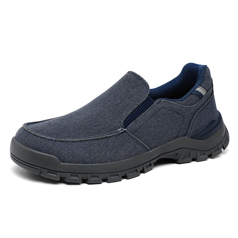 Men's Comfortable Non-Slip Pigskin Slip-On Casual Walking Shoes Outdoor Sports Shoes
