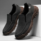 Men's Comfortable Non-Slip Pigskin Slip-On Casual Walking Shoes Outdoor Sports Shoes