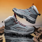 Men's Waterproof Hiking Boots - Breathable Quick-Dry Upper,Mountain Trekking & Outdoor Adventures | All-Terrain Grip & Abrasion-Proof