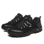 Men’s Suede Waterproof Hiking Shoes – Wide Fit, Breathable, High-Traction Outsole