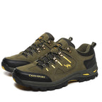 Men’s Suede Waterproof Hiking Shoes – Wide Fit, Breathable, High-Traction Outsole
