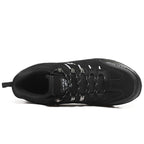 Men’s Suede Waterproof Hiking Shoes – Wide Fit, Breathable, High-Traction Outsole