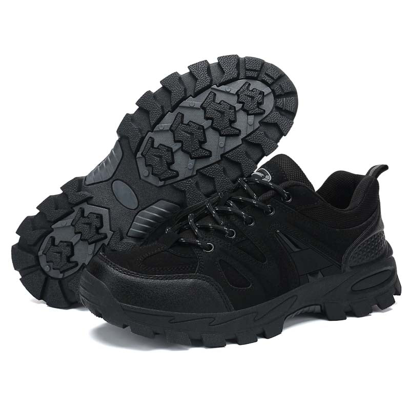 Men's Orthopedic Arch Support Wide Toe Ankle Support Hiking Shoes Waterproof Non-slip Anti-puncture Work Shoes