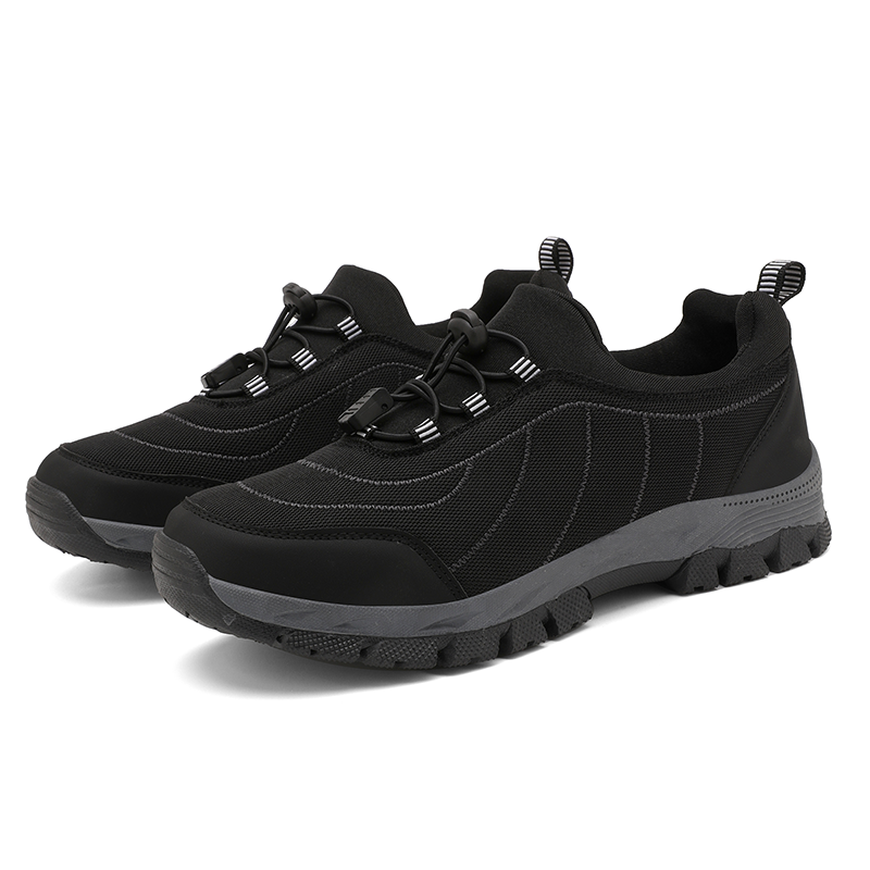Men‘s’ Slip-On Running Walking Shoes - Zero Laces Comfort, Non-Slip Traction & Cushioned Support