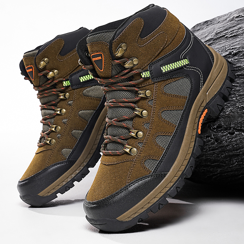 Walk Pain-Free Again — Men’s Waterproof Hiking & Work Boots with Arch Support & Wide Toe Comfort