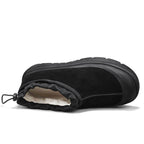 Men's Winter Warmth Wool Snow Boots Waterfoor Non-Silp Cotton Boots Orthopedic Support Winter Slippers