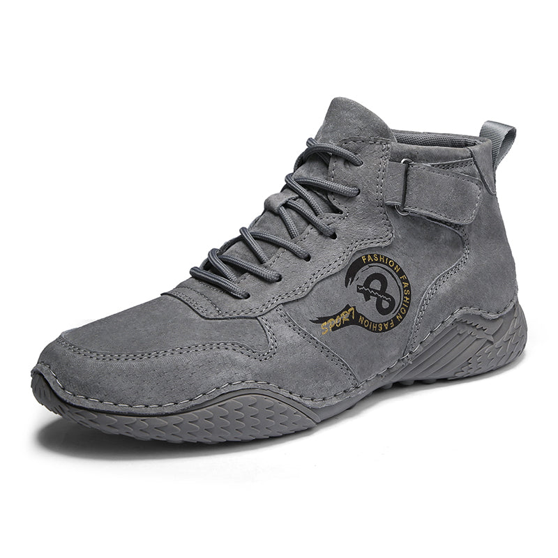 Men's Vintage Casual Outdoor Boots - Thermal Lined Work Shoes for Winter Warmth
