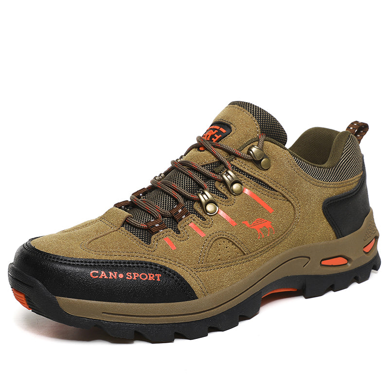 Men’s Suede Waterproof Hiking Shoes – Wide Fit, Breathable, High-Traction Outsole---new