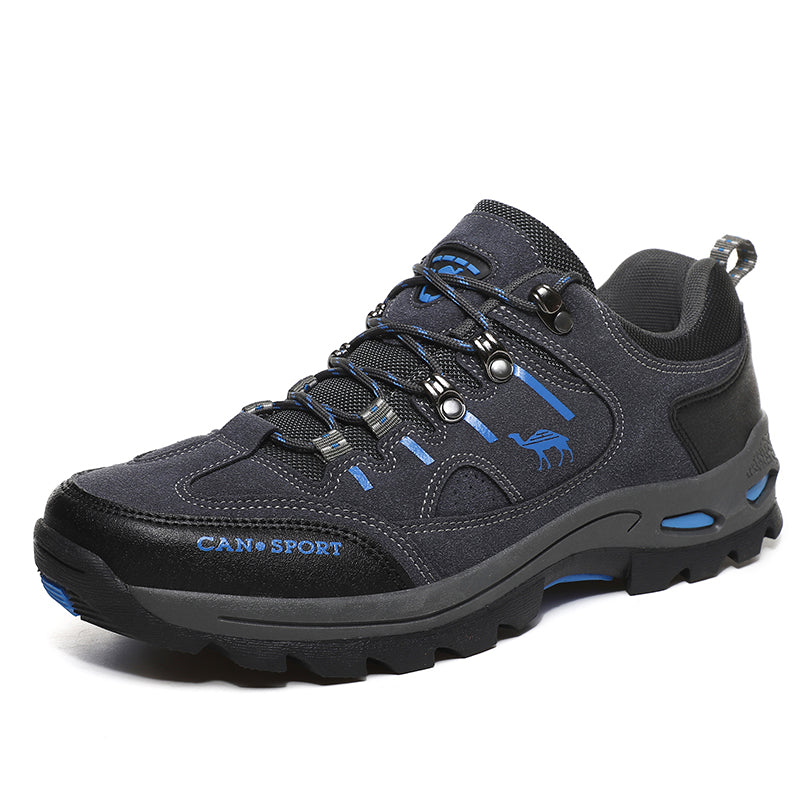 Men’s Suede Waterproof Hiking Shoes – Wide Fit, Breathable, High-Traction Outsole---new