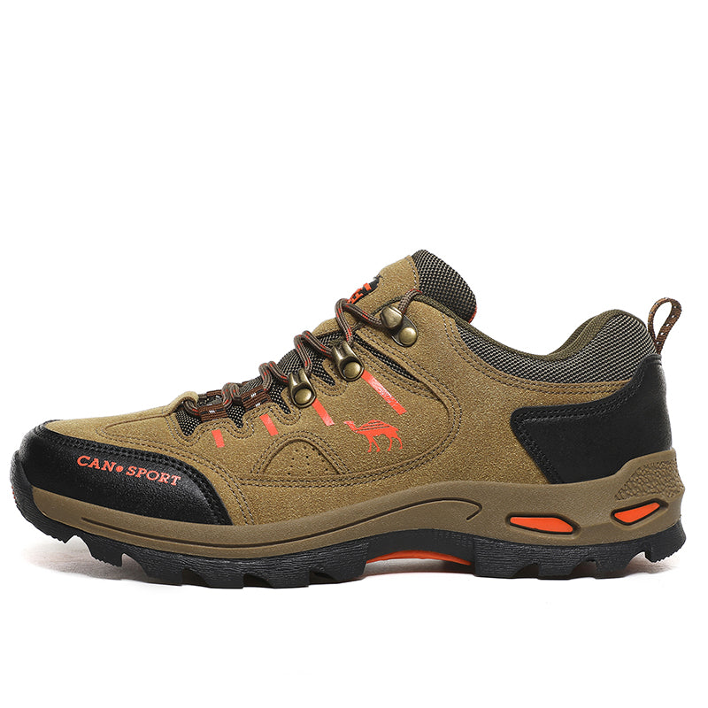 Men’s Suede Waterproof Hiking Shoes – Wide Fit, Breathable, High-Traction Outsole---new