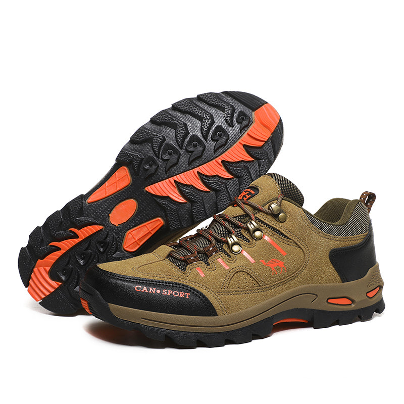 Men’s Suede Waterproof Hiking Shoes – Wide Fit, Breathable, High-Traction Outsole---new