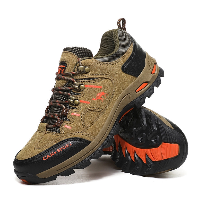 Men’s Suede Waterproof Hiking Shoes – Wide Fit, Breathable, High-Traction Outsole---new