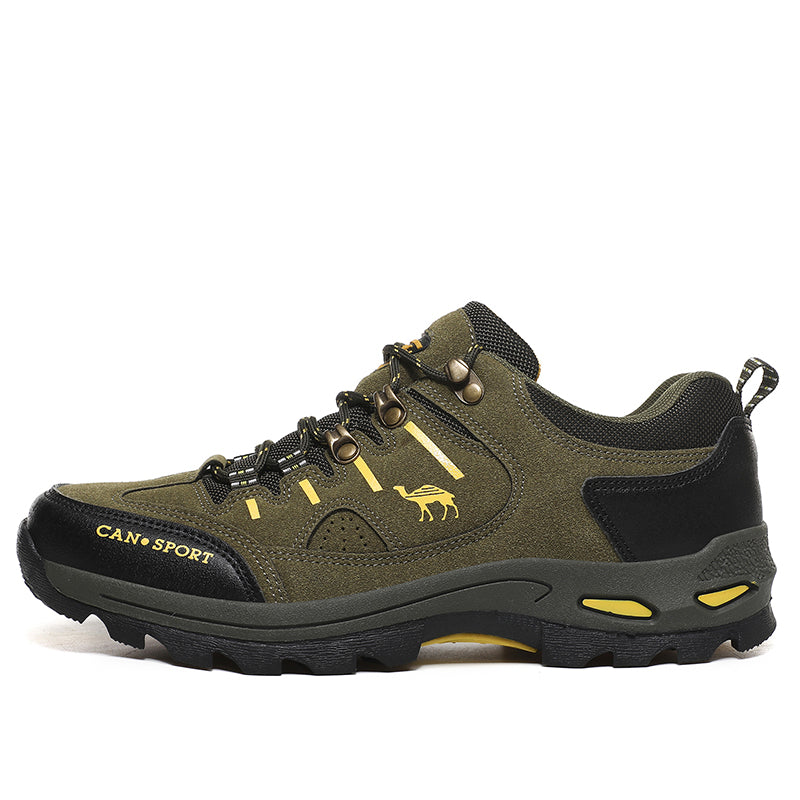 Men’s Suede Waterproof Hiking Shoes – Wide Fit, Breathable, High-Traction Outsole---new