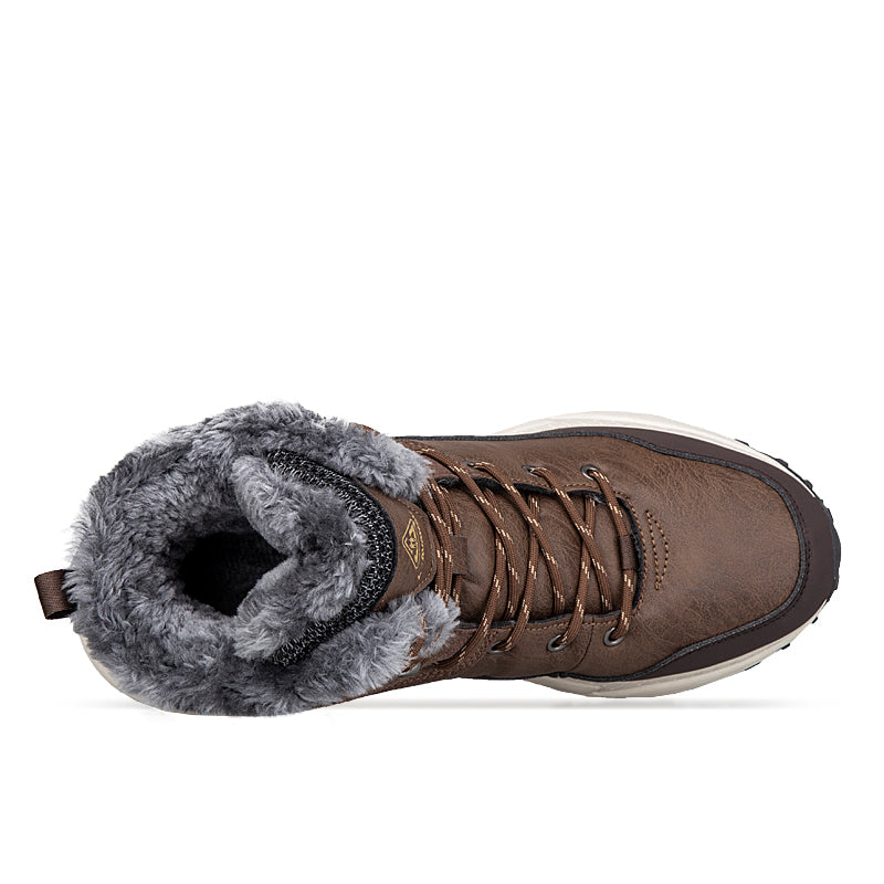 Men's Wide Fit Winter Work & Hiking Shoes – Waterproof, Steel Toe, Pain-Relief Support