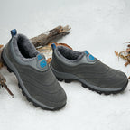 Men's Slip-On Fleece-Lined Hiking Shoes - Winter Warmth & Anti-Slip Grip