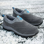 Men's Slip-On Fleece-Lined Hiking Shoes - Winter Warmth & Anti-Slip Grip