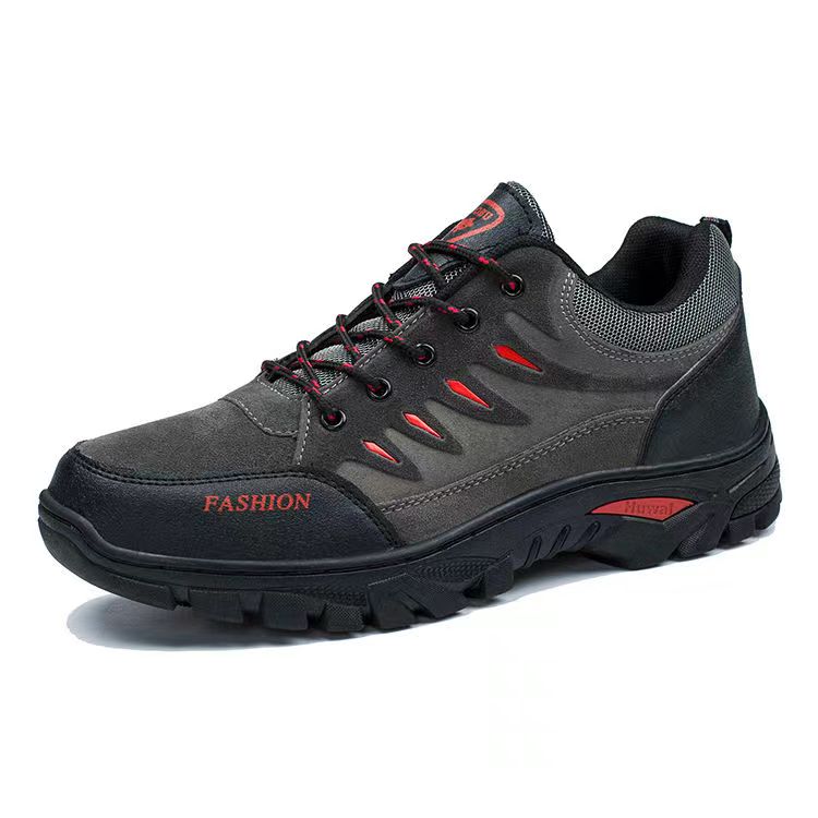 Men‘s Combat Boots Waterproof Non-Slip Hiking Boots Anti-Puncture Anti-Sprain Work Boots