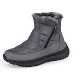 Men’s Puffer Winter Boots – Windproof & Waterproof, Non-Slip, Warm Fur-Lined Easy-Zip Snow Boots