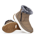 Men’s Puffer Winter Boots – Windproof & Waterproof, Non-Slip, Warm Fur-Lined Easy-Zip Snow Boots