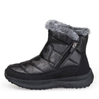 Men’s Puffer Winter Boots – Windproof & Waterproof, Non-Slip, Warm Fur-Lined Easy-Zip Snow Boots