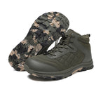 Men’s Fur Lined Winter Work Boots, Non-Slip Insulated Hiking Ankle Boots