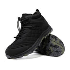 Men’s Fur Lined Winter Work Boots, Non-Slip Insulated Hiking Ankle Boots