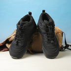 Men’s Fur Lined Winter Work Boots, Non-Slip Insulated Hiking Ankle Boots