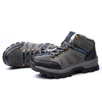 Men’s Warm-Lined Wide Fit Hiking Shoes – Waterproof, Non-Slip & Cushioned Arch Support for Winter Comfort