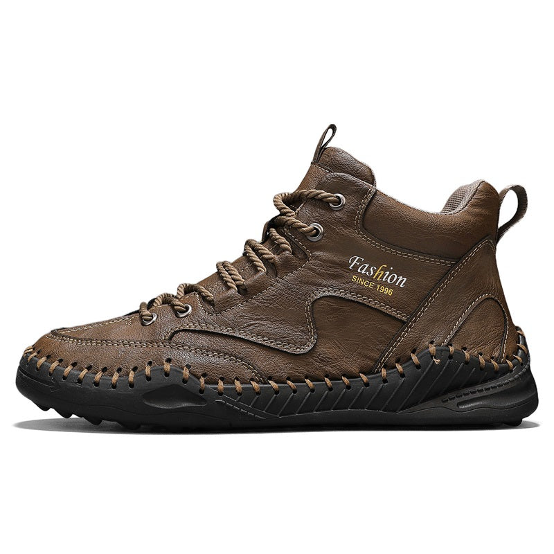 Men’s Non-Slip Hiking & Work Shoes, Wide Fit, Arch Support, Cushioned, Waterproof