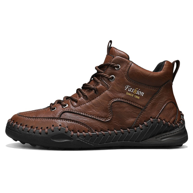 Men’s Non-Slip Hiking & Work Shoes, Wide Fit, Arch Support, Cushioned, Waterproof