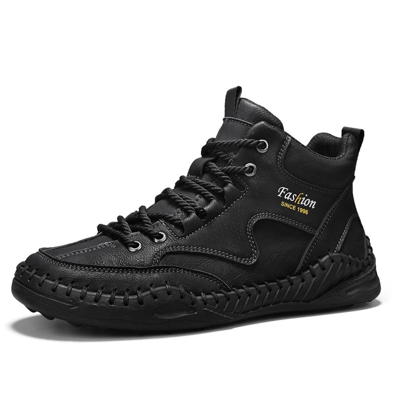 Men’s Non-Slip Hiking & Work Shoes, Wide Fit, Arch Support, Cushioned, Waterproof