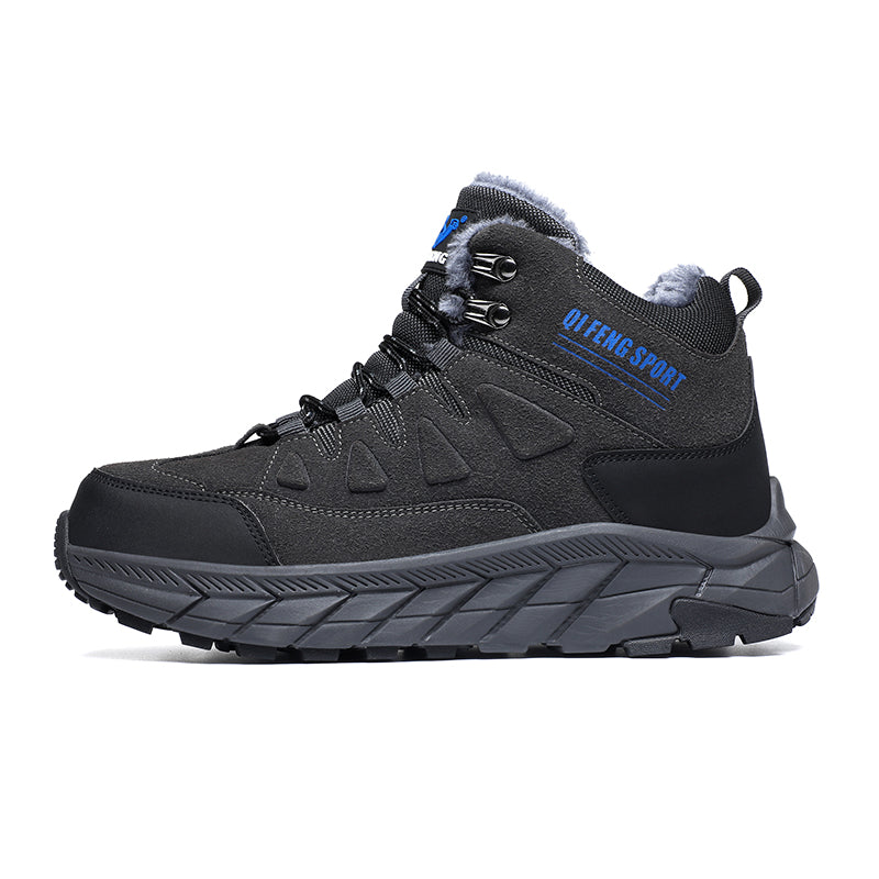 Men's Waterproof Hiking Boots - Breathable Quick-Dry Upper,Mountain Trekking & Outdoor Adventures | All-Terrain Grip & Abrasion-Proof