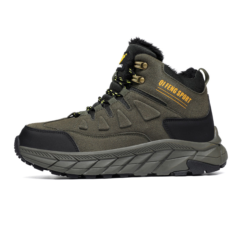 Men's Waterproof Hiking Boots - Breathable Quick-Dry Upper,Mountain Trekking & Outdoor Adventures | All-Terrain Grip & Abrasion-Proof