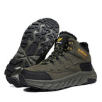 Men's Waterproof Hiking Boots - Breathable Quick-Dry Upper,Mountain Trekking & Outdoor Adventures | All-Terrain Grip & Abrasion-Proof