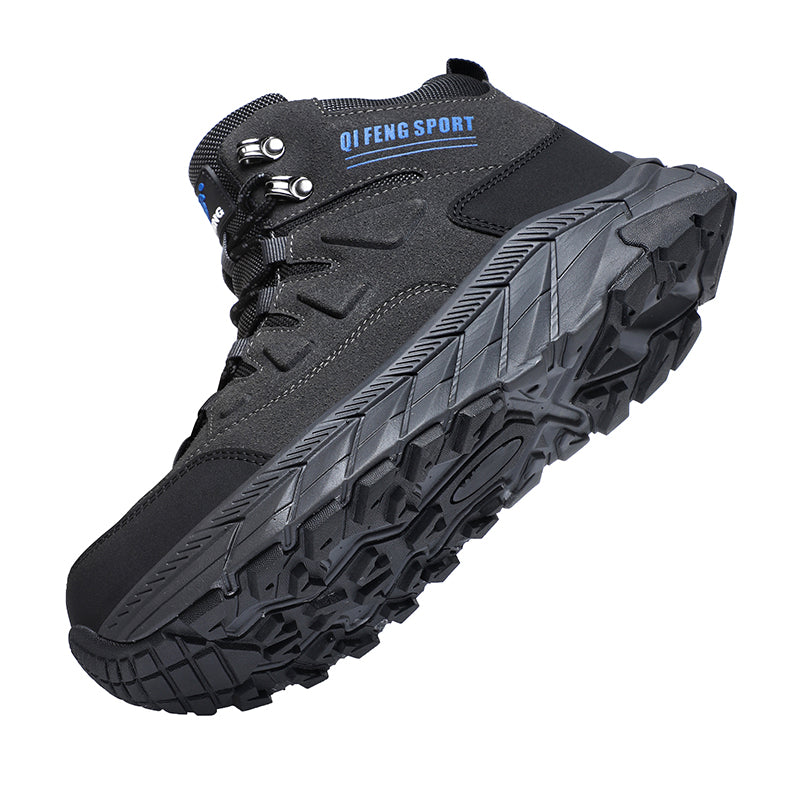 Men's Waterproof Hiking Boots - Breathable Quick-Dry Upper,Mountain Trekking & Outdoor Adventures | All-Terrain Grip & Abrasion-Proof