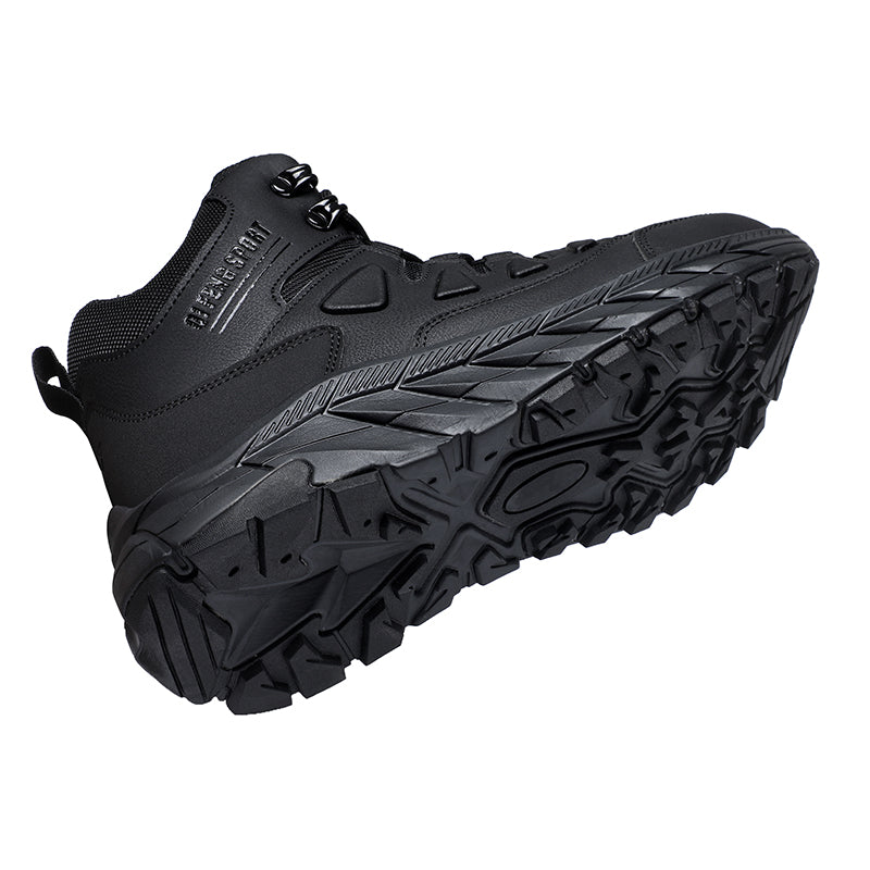 Men's Waterproof Hiking Boots - Breathable Quick-Dry Upper,Mountain Trekking & Outdoor Adventures | All-Terrain Grip & Abrasion-Proof