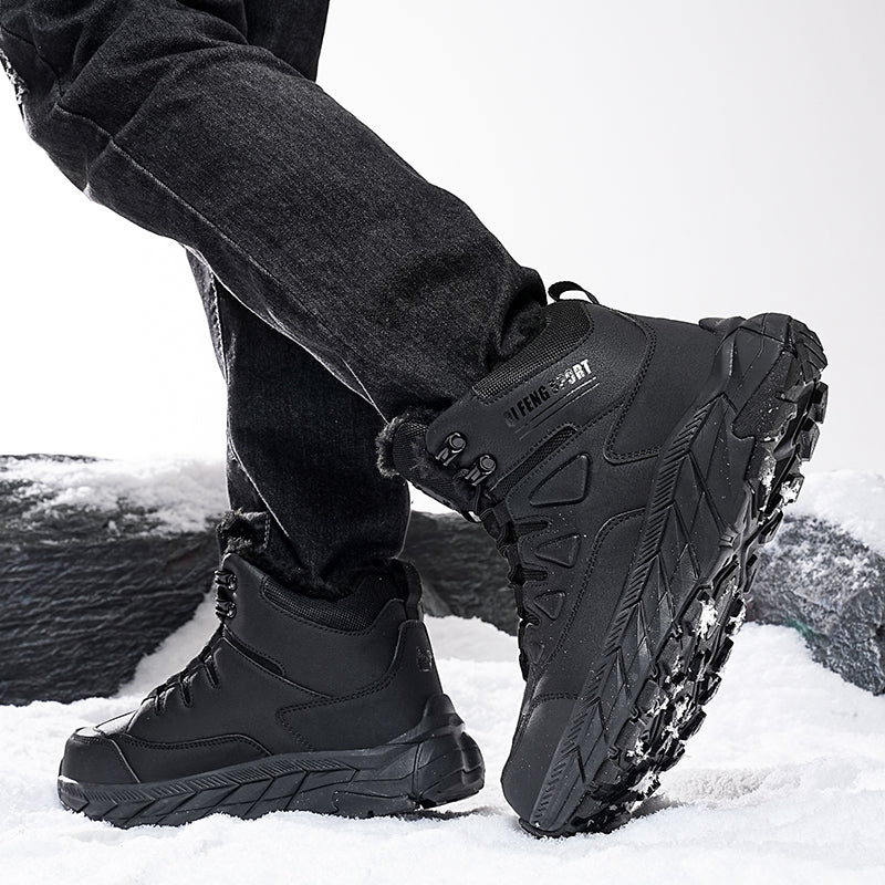 Men's Waterproof Hiking Boots - Breathable Quick-Dry Upper,Mountain Trekking & Outdoor Adventures | All-Terrain Grip & Abrasion-Proof
