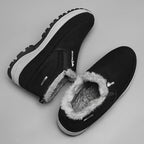 Men’s Warm Slip-On Winter Ankle Boots – Water-Repellent Upper, Windproof, Non-Slip Rubber Sole