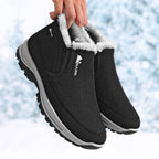 Men’s Warm Slip-On Winter Ankle Boots – Water-Repellent Upper, Windproof, Non-Slip Rubber Sole