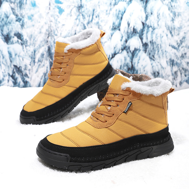 Men's Combat Boots Waterproof Non-Slip Hiking Boots Anti-Puncture Anti-Sprain Work Boots