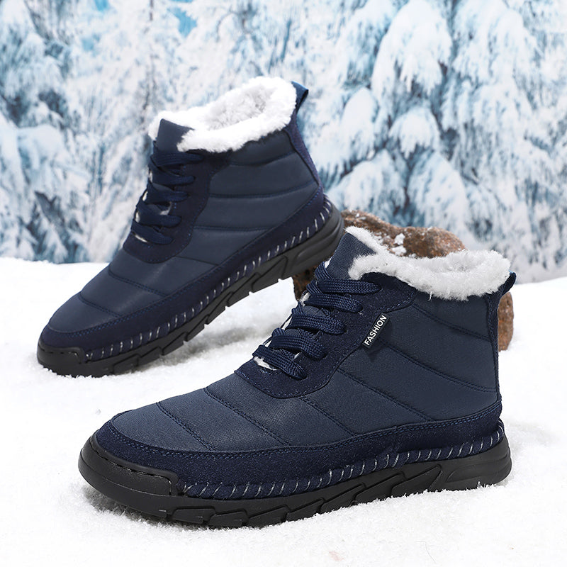 Men's Combat Boots Waterproof Non-Slip Hiking Boots Anti-Puncture Anti-Sprain Work Boots