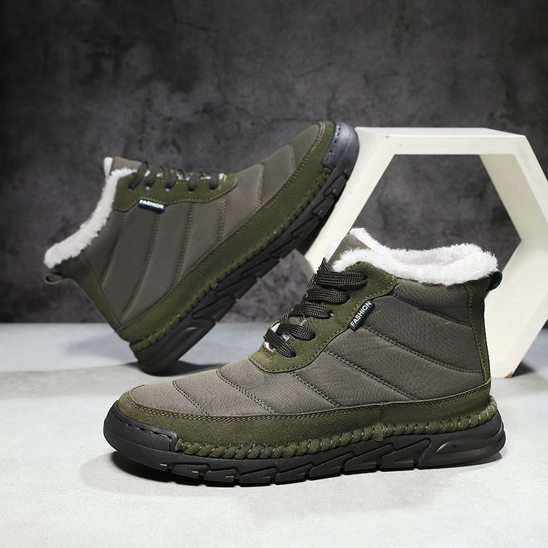 Men's Combat Boots Waterproof Non-Slip Hiking Boots Anti-Puncture Anti-Sprain Work Boots