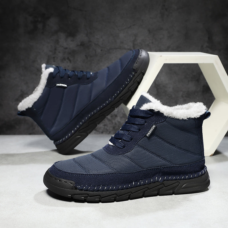 Men's Combat Boots Waterproof Non-Slip Hiking Boots Anti-Puncture Anti-Sprain Work Boots