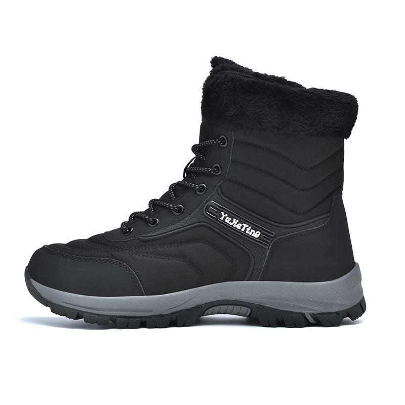 Men's Orthopedic Hiking Boots - Safe and Comfortable Work Boots - Waterproof, Slip-resistant, Impact-resistant, and Puncture-resistant - Wide Toe, Arch Support, and Ankle Support - Money-back Guarantee if ineffective.